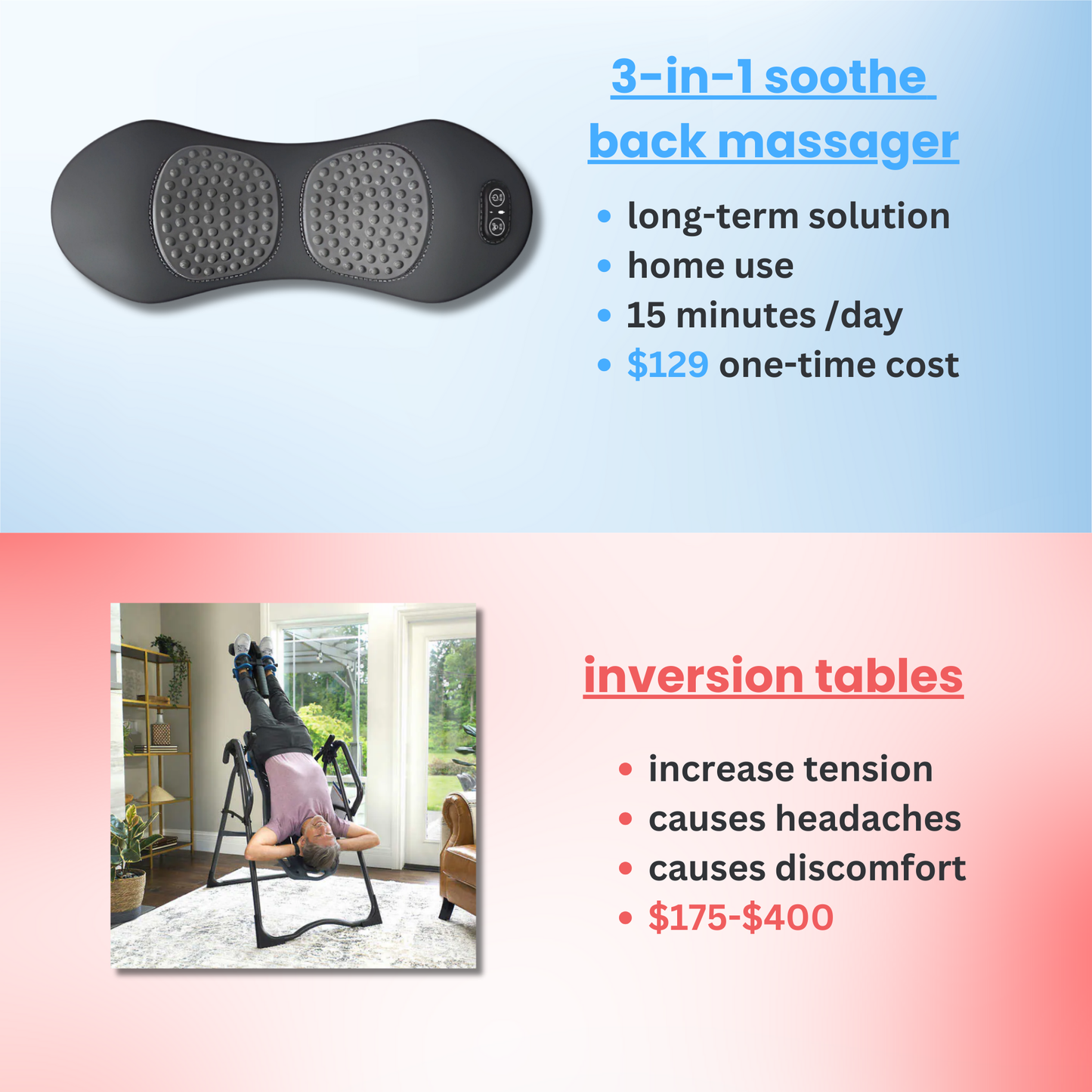 3-in-1 back massager